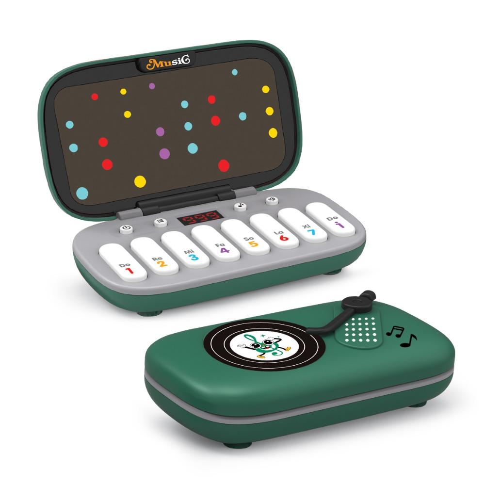 

Montessori Portable Kid Pocket Piano Sound Music Instrument Toys Kids Gifts зелёный