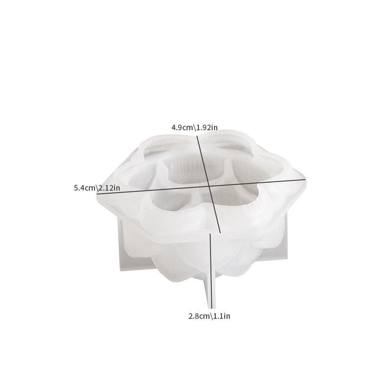 Lotus Flower Shape Candle Silicone Molds for Making Candle Resin Aromatherapy Candles Handmade Wax Soap Home Decor Craft