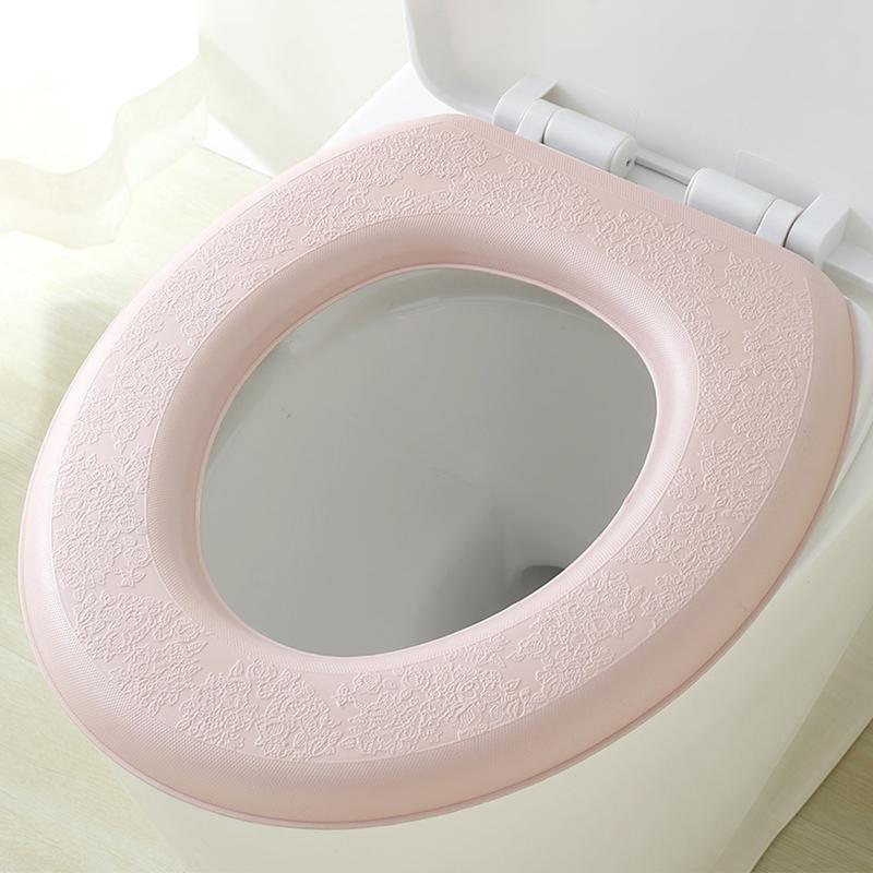 Bathroom Essential EVA Toilet Seat Cover Waterproof Thickened Universal Pad for Four Seasons Soft and Easy Clean