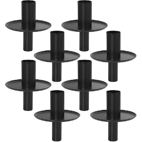 Set of 4/8 Metal Candle Holders for Wine Bottle Insertion Taper Candle Stand Candlestick Adapter Centerpieces Decors