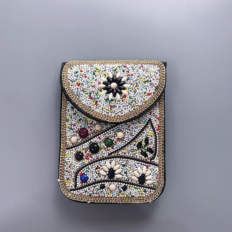 Boho Vintage Veske - Flerroms premium tekstur myk moteriktig allsidig håndlaget dusk risperler