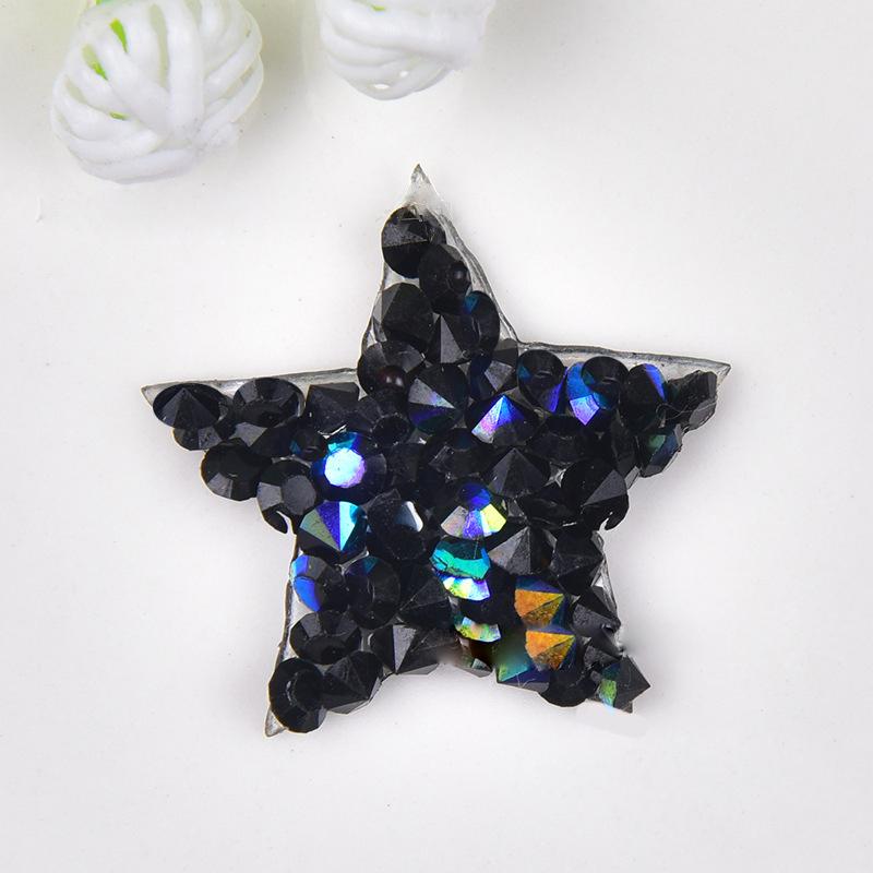 Herzförmige Kleidungsornamente, fünfzackige Bohraugen, Wärmeübertragungsdruck, selbstklebende Schuhe, Zubehör