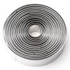 14pcs stainless steel round baking Mu Si circle ta cake mold set 14-piece stainless steel biscuit mold.