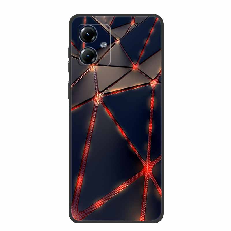 For Motorola Moto G84 5G Case Silicone Soft Wolf Lions Cat Black Bumper Funda Coque for Motorola Moto G54 5G TPU Protective Bag