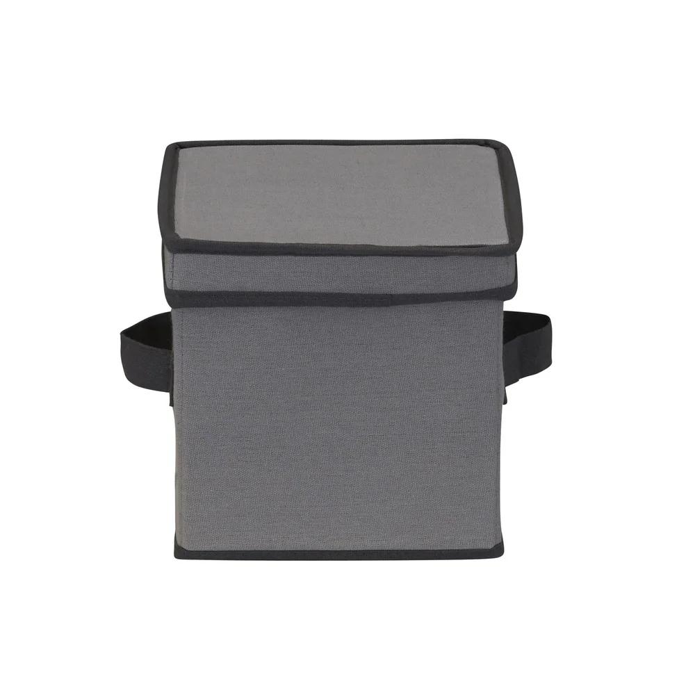 Foldable Saucer Storage Box Holds 12 Saucers with Felt Protectors Stackable Design Windowed Panel Reinforced Handles Space Saver