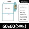 Durable Thermal Barcode Label Stickers - Single/Double/Multiple Rows