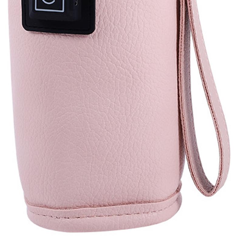 USB Babyflaschenwärmer Drei Stufen Temperatureinstellung Klettverschlussdesign Tragbare Milchflasche