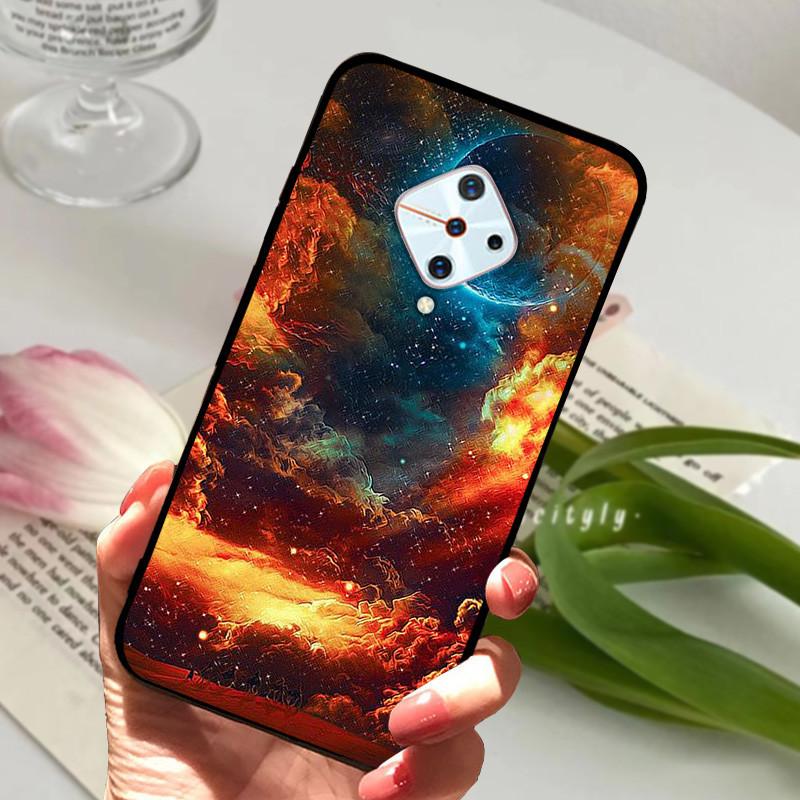 For Vivo V17 Case Cover S1 Pro Silicone Soft Painted Phone Case for VIVO 1920 V17 Russia Case TPU Bumper for vivoV17 V 17 s1Pro