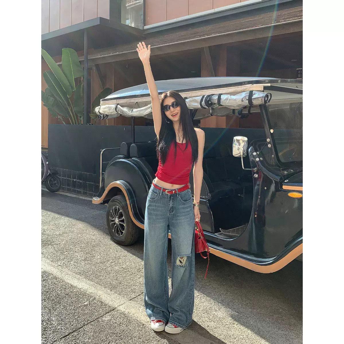 Женский Белый Топ-Майка на Спине-Крест - Облегающий Летний Верх One size