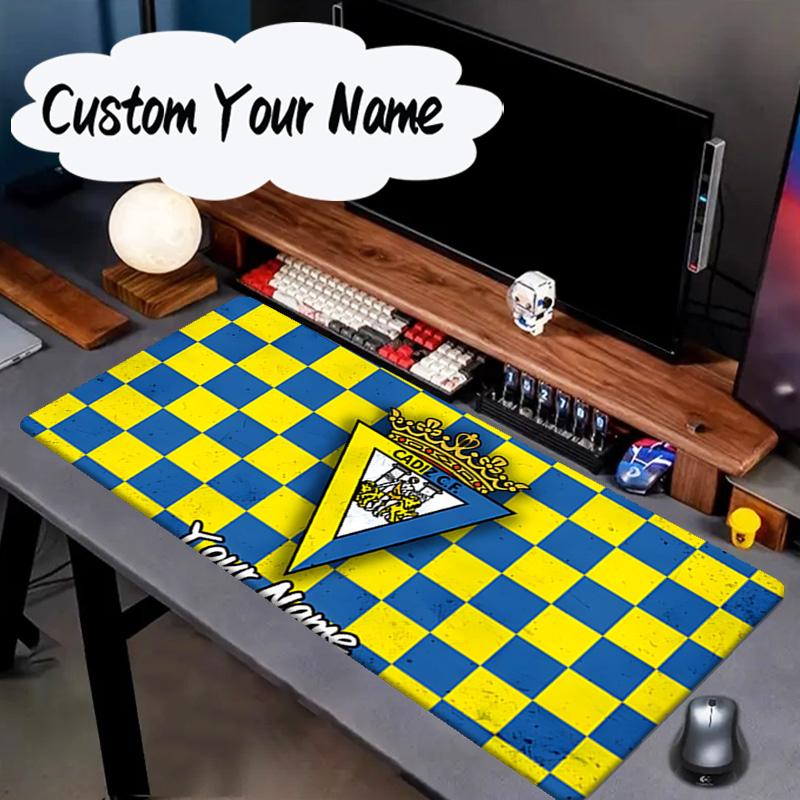 Custom Name Mouse pad Cadiz Cf Badge Design Mouse pad, Gaming Mouse Pad, keyboard pad, Desk Decor for computer notebook Fan Birthday Gift