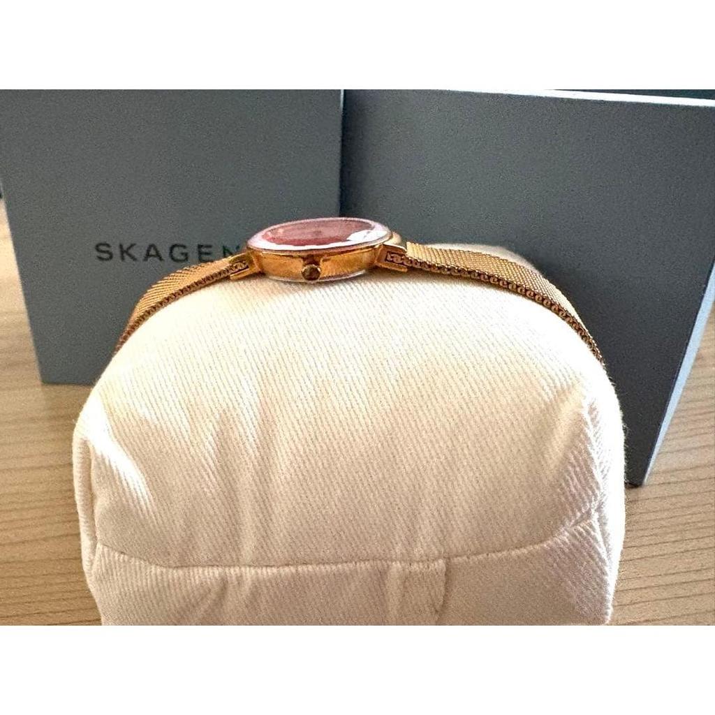 Used Good condition SKAGEN Leonora PG wristwatch with box ladies