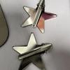 Spicy Girl Silver Star Hair Clip Creative Metal Duckbill Clip Lovely Children Side Clip  Women