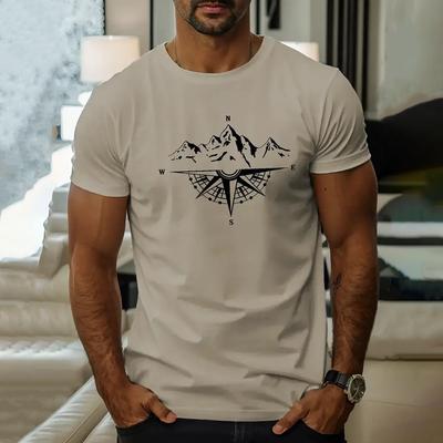 Maglietta vintage da uomo, estiva, casual, a maniche corte, con stampa, girocollo, da strada, abbigliamento oversize da uomo.