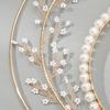 Vintage Lolita Virgin Mary Halo Tiara: Handmade Floral Pearl Headdress for Fashion Shows