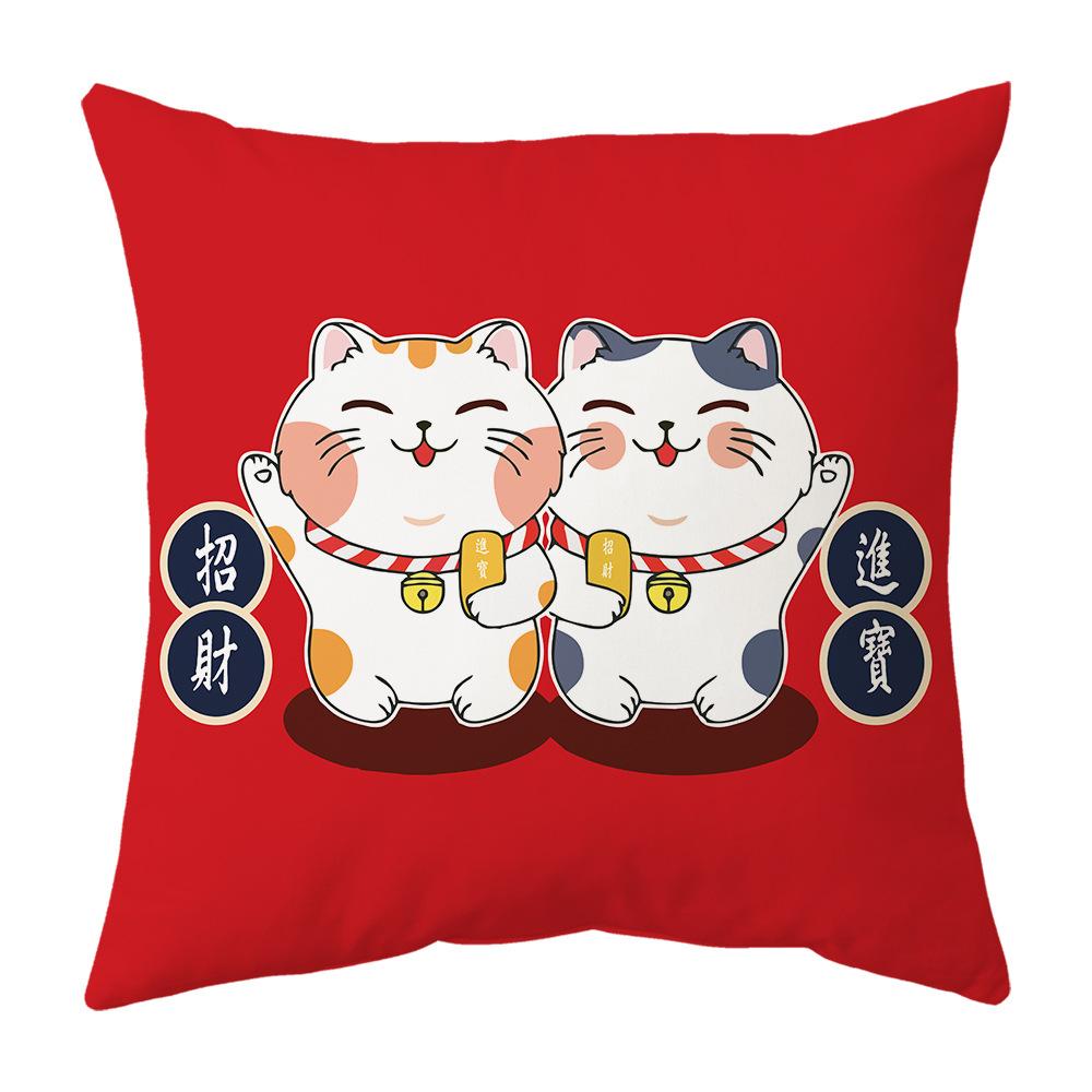 New Pillow Snake Big Red Festive Spring Festival Mascot Chinese Style Cushion New Pillow