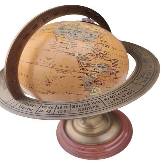 Brass Armillary Globe 30.48 Cm Nautical Celestial Decor