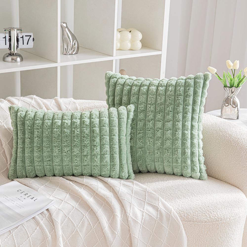 Green Ins Style Pillow Case Internet Celebrity Style Art Design Pillow Sofa Cushion Model Room Pillow