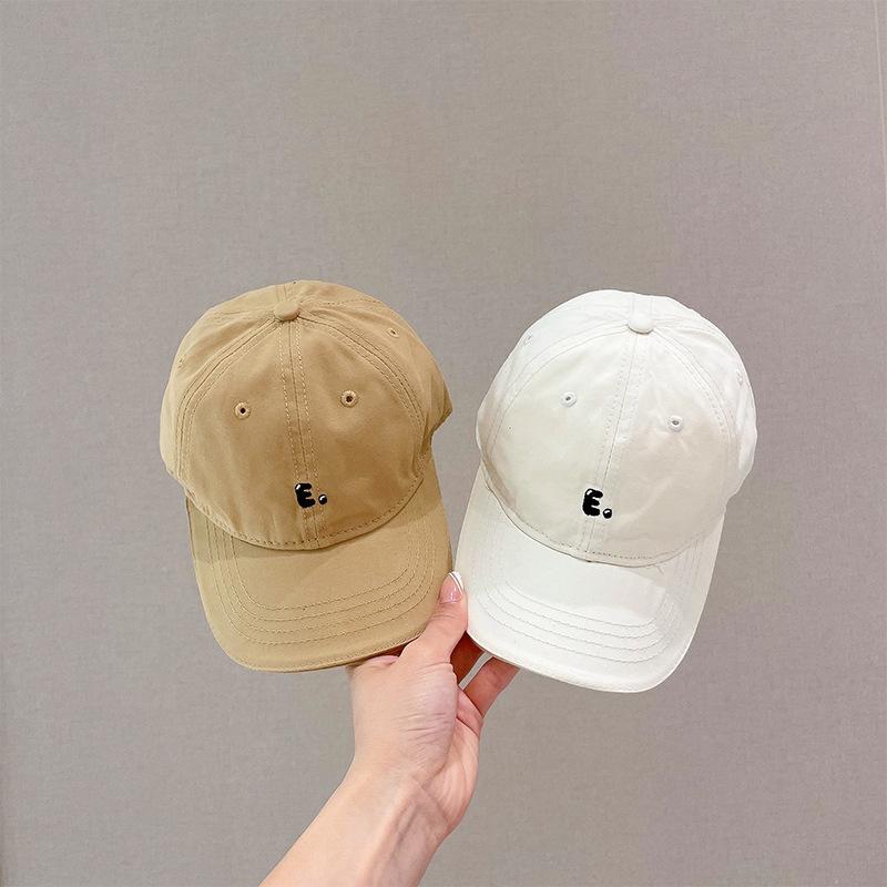 Kids Embroidered Baseball Cap Spring Autumn Boys Girls Casual Versatile Sun Protection Duckbill Hat For Children