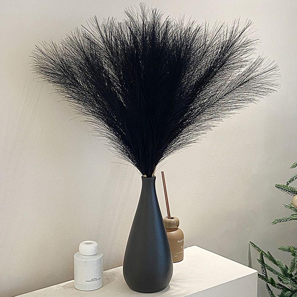 20Pcs Fluffy Texture Artificial Pampas Grass Faux Grass 50cm/22in Tall Faux Plant Reed Decoration Multi-color