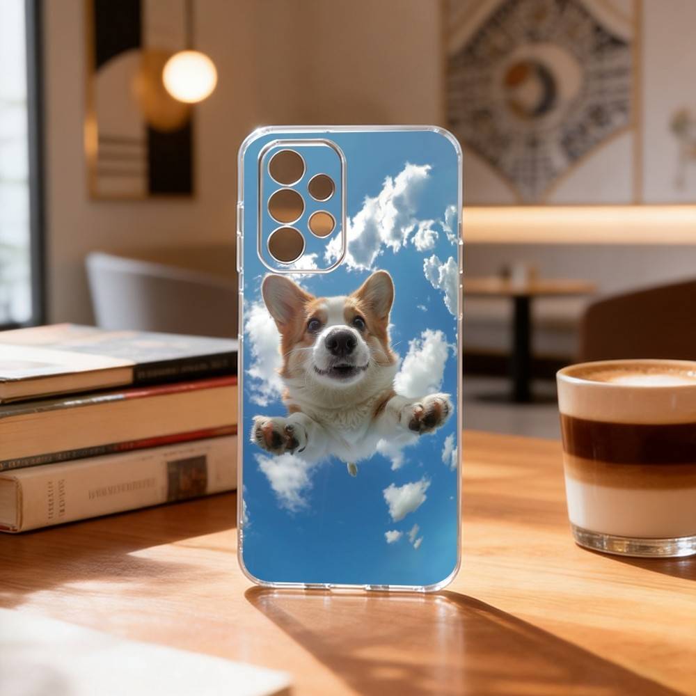 

corgi Lovely Phone Case Transparent Silicone Soft For Samsung S25,S24,S21,S22,S23,S30,Ultra,S20,Plus,Fe Samsung S235G