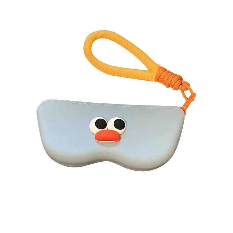 

1Pc Protective Cover Cartoon Silicone Portable Glasses Bag Cute Hanging Storage Box Sunglasses