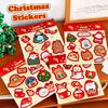 10Pcs Creative Christmas Stickers Kids Cartoon Decorations Stickers Student Diy Material Stationery Stickers Christmas Gifts