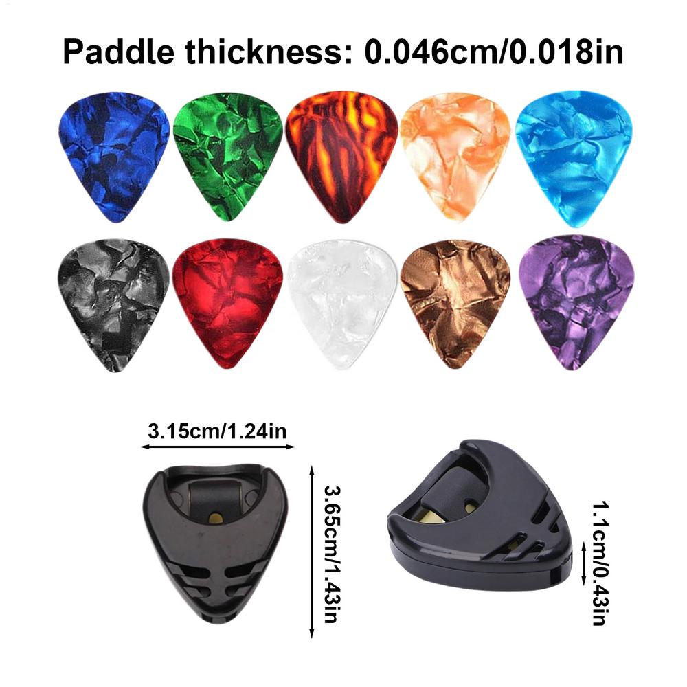 10 Pieces Multicolor Guitar Picks Portable Ukulele Plectrum Musical Instrument 0.96 Mm Guitar Picks Guitar Accessories