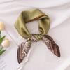 New 70cm Small Square Scarf Imitation Silk Scarf High-end Versatile Printed Small Scarf Headscarf Women's Scarf