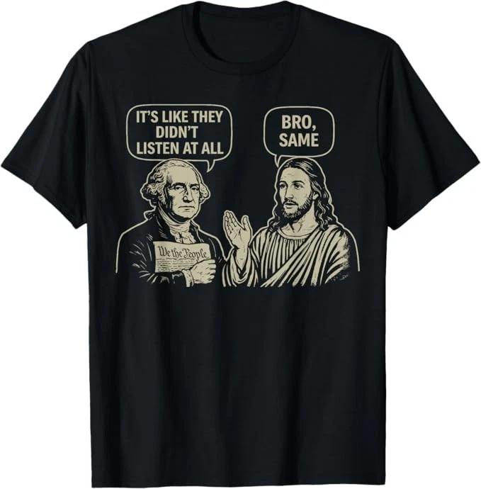 Vintage Its Like They Didnt Listen at All bro Same Meme T-Shirt 2XL
