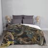 Utagawa Kuniyoshi - Dragons Blanket Soft Warm Flannel Throw Blanket Plush for Bed Living room Picnic Travel Home Couch