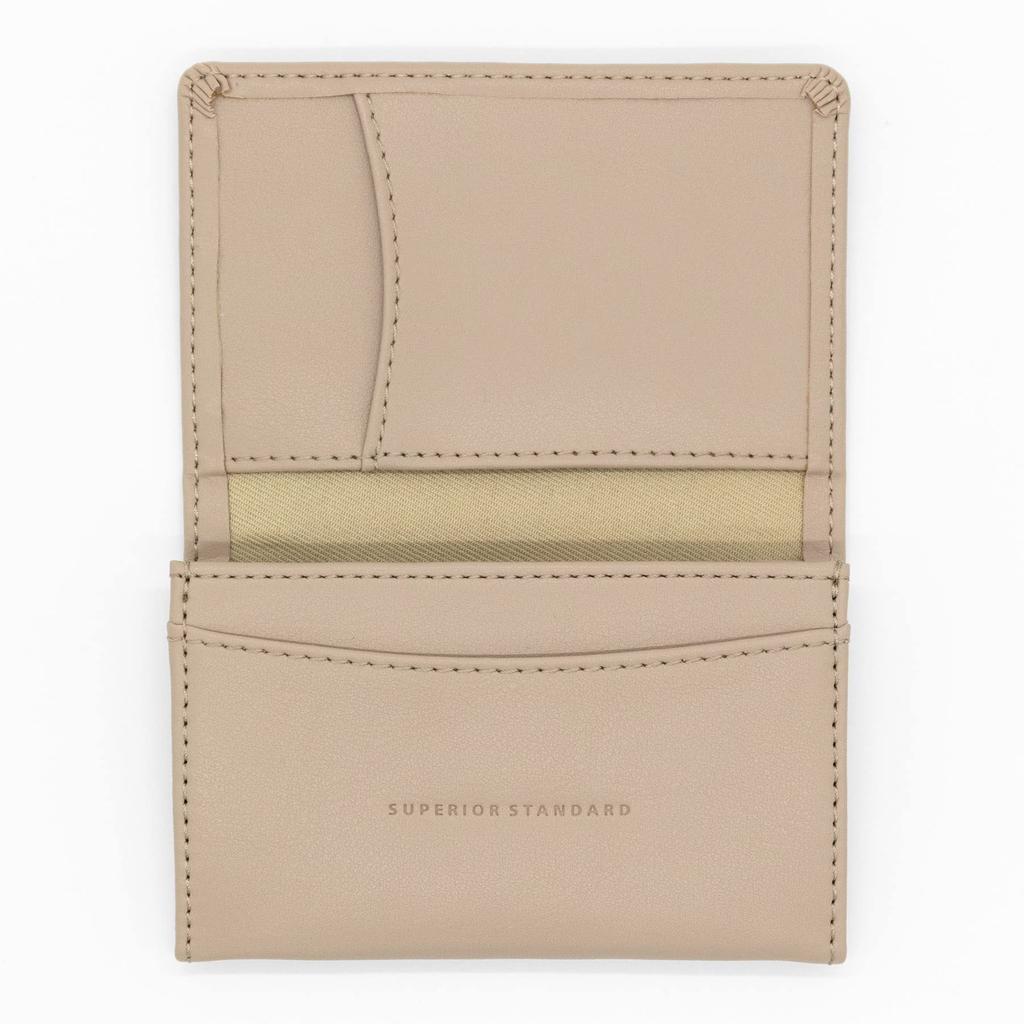 Luddite Superior Standard Business Card Holder, Greige, LDKS-BC-28