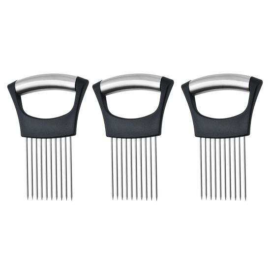 Onion Cutter Holder Universal Vegetable Chopper for Onions Tomatoes Potatoes No-mess Food Prep Tools