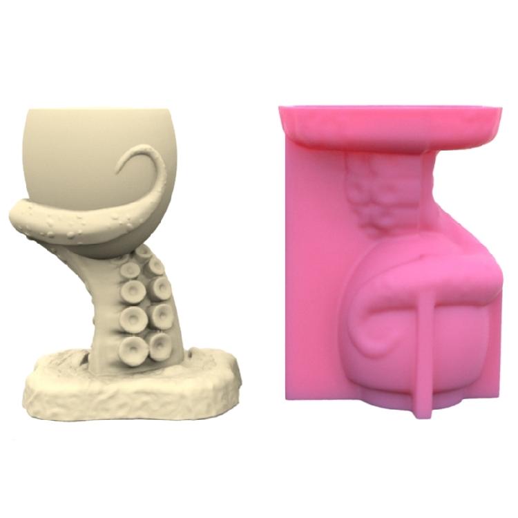 

Octopus Antenna Flowerpot Storage Mold Trinket Holder Tool DIY Home Decor Mold 1