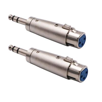 WYMECT 1/4" TRS To XLR Female Adapter 2pcs WX-TRX1