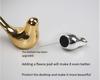 Nordic Abstract Gold Ceramic Bird Figurine Animal Pattern Modern Home Table Decor Living Room Ornament Holiday Gift