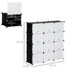Shoe Rack with 12 Cubes Plug-in Shelf Freestanding Shoe Box 3 Rows 4 Tiers Large Capacity Flip Design Shoe Cabinet Organizer Entryway Furniture