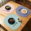 Silicone Placemats, Non-Slip Waterproof Dining Table Mat, Heat-Resistant Kitchen Placemat for Dining Room, Coffee Table, Countertop