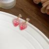 Sterling Silver Needle Earrings: Summer Sweet Strawberry, Cherry & Grape - Cute, Fresh, Versatile Ear Accessories