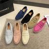 Large size flat bottom single shoes women's 2025 new autumn casual shoes women's soft sole one pedal Doudou women's shoes