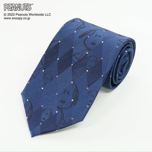 Peanuts Snoopy Tie, Navy Blue, PN916761