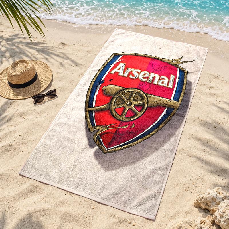 Arsenal F.C. Microfiber Beach Towel Quick Dry Sand Free Lightweight Beach Towels for Travel Swimming Camping