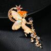 Crystal Angel Female Fashion Moon Star Tassel Accessories Cute Elf Brooch