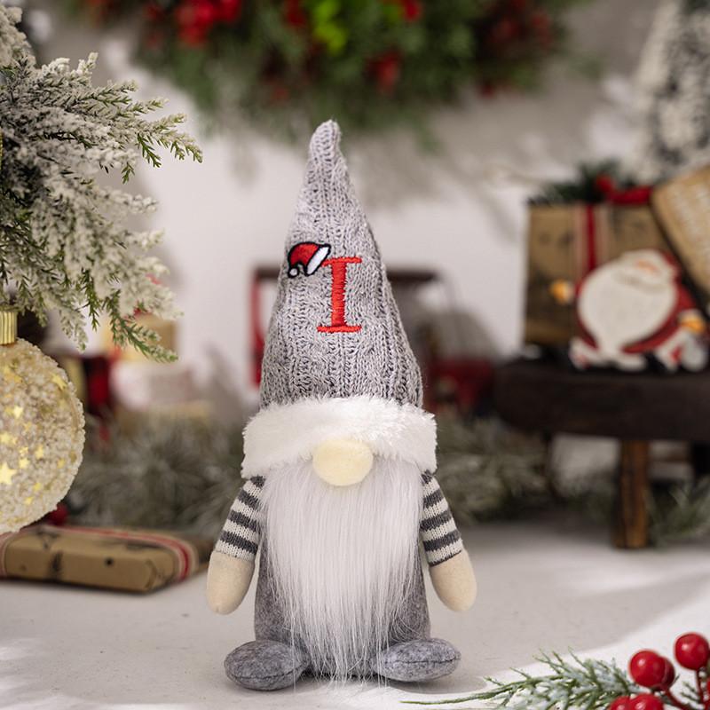 Adorable Christmas Gnome Figurine With Knitted Hat Perfect For Festive Decor