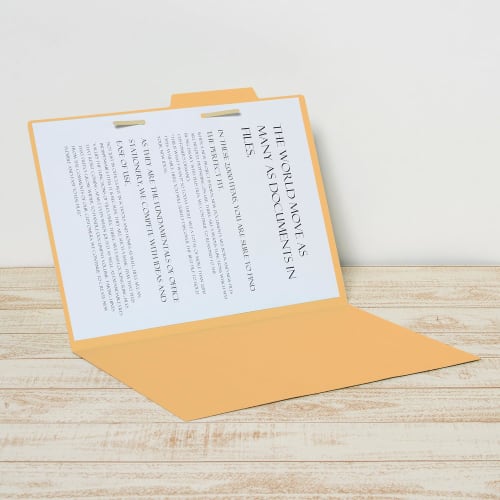 Plus File Individual Folder Recycled Paper B4 Yellow 10 Sheets FL068IF 87-437ÁE0