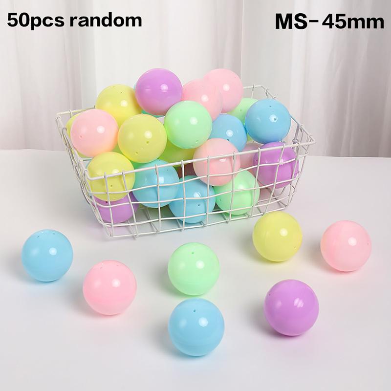 50Pcs 28-55Mm Tiny Empty Plastic Balls Capsule Toys Surprise Ball Container Prop Paintball Diy Making Things Models