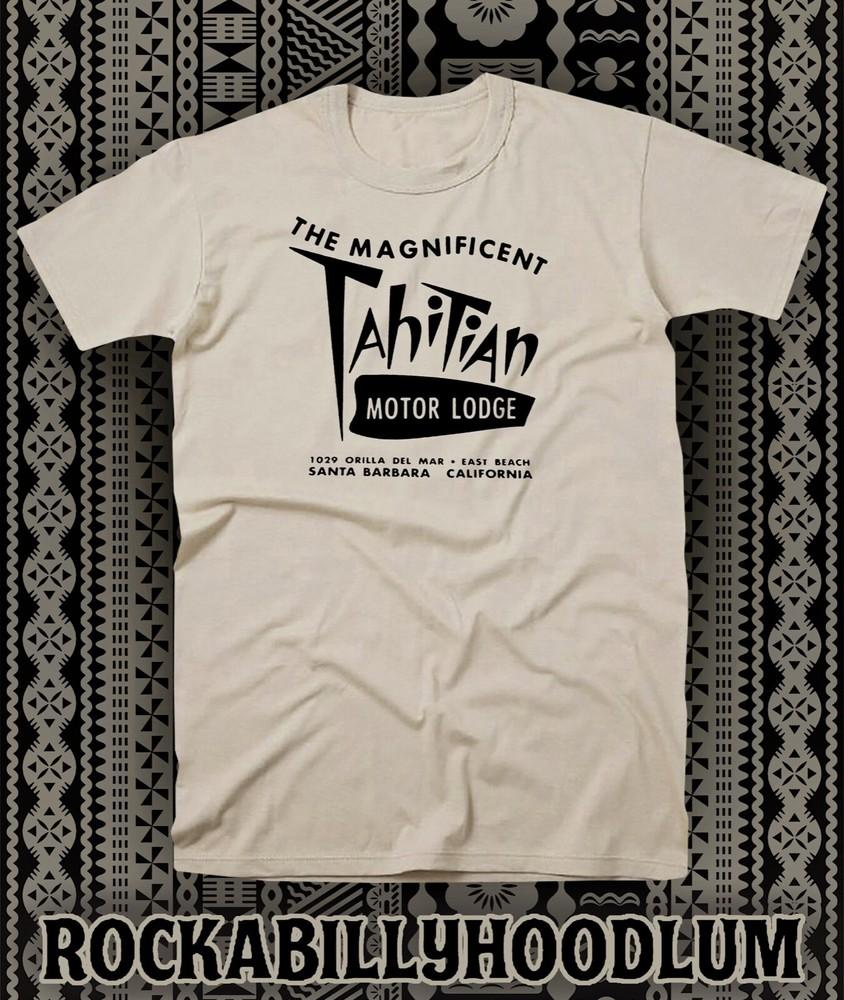 Retro Tiki Art Tee T Shirt Bar Mug Restaurant Motel Hotel Tahitian Motor Lodge Unisex T-Shirt M