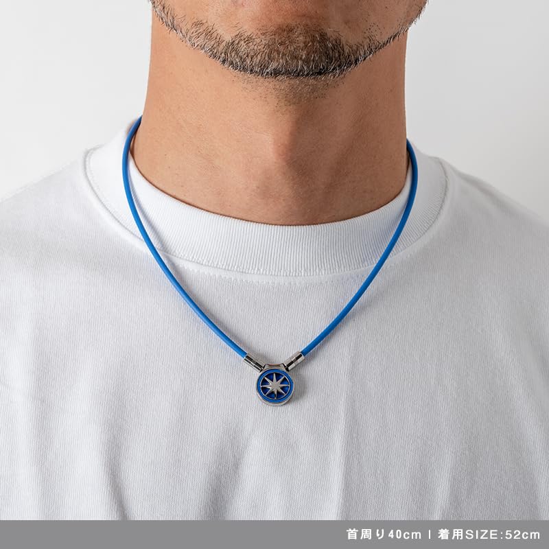 BANDEL Healthcare Necklace Earth mini x 2.0 (Blue Silver, 52cm)