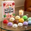 Mystery Dumpling Countdown Calendar Stress Relief Toy Set Squishy Sensory Fidget Squeeze Soft Collectible Blind Box for Adults Kids