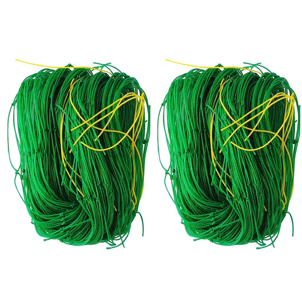 2 Stück Hochbelastbares Garten-Ranknetz | Flexibler grüner Stützrahmen für Kletterpflanzen, Gurken, Tomaten & Weintrauben (90cm x 180cm)