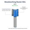 Blue Coated 8mm Shanks Router Bit 7Pieces Kit Wood Cutting Equipment For Wood Carving And Slot Cutting
